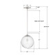 Orly One Light Pendant (ORY-1007-PN-CL)