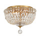 Crystorama - ROS-A1004-AG-CL-MWP - Four Light Flush Mount - Roslyn - Aged Brass