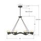 Vance LED Chandelier (VNC-6508-NB)