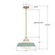 Xander One Light Pendant (XAN-8006-VG-GR)