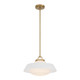 Crystorama - XAN-8006-VG-WH - One Light Pendant - Xander - Vibrant Gold