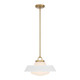 Xander One Light Pendant (XAN-8006-VG-WH)