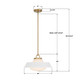 Xander One Light Pendant (XAN-8006-VG-WH)