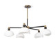 Palecek - 2195-79 - Chandelier - Brooklyn - Black