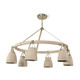 Palecek - 2289-79 - Six Light Chandelier - Carlton - Brass / Natural