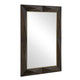 Uttermost - 08285 - Mirror - Diamond In The Rough - Dark Walnut Stain With A Brass Plated Stainless Steel
