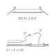 Excel Recessed Panel Light (5003-CC-WH)