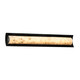 Justice Designs - ALR-8635-MBLK - LED Linear Bath Bar - Alabaster Rocks - Matte Black