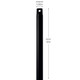 Downrod Ceiling Fan Downrod (C2603-BK)