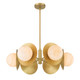 Minka-Lavery - 10386-732 - Six Light Pendant - Olenne - Legacy Brass
