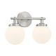 Minka-Lavery - 12012-84 - Two Light Vanity - Ortesa - Brushed Nickel