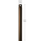 Downrod Ceiling Fan Downrod (C2605-HBB)