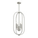 Progress Lighting - P500510-009 - Four Light Foyer Pendant - Reines - Brushed Nickel