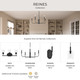 Reines Four Light Foyer Pendant (P500510-31M)