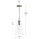 Jheni One Light Pendant (P500511-009)
