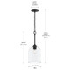 Ilia One Light Pendant (P500514-31M)