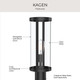 Kagen One Light Outdoor Post Mount (P540112-31M)