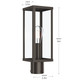 Ryle One Light Outdoor Post Mount (P540113-020)
