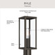 Ryle One Light Outdoor Post Mount (P540113-020)