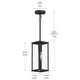 Ryle One Light Outdoor Pendant (P550146-31M)