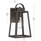 Hedry One Light Outdoor Wall Mount (P560402-020)