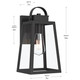 Hedry One Light Outdoor Wall Mount (P560402-31M)
