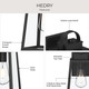 Hedry One Light Outdoor Wall Mount (P560403-31M)