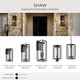 Shaw One Light Outdoor Wall Mount (P560410-020)