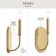 Reines One Light Wall Sconce (P710153-191)