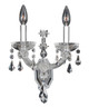 Allegri - 023422-010-FR001 - Two Light Wall Bracket - Brahms - Chrome