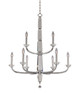 Allegri - 031352-010-FR001 - Nine Light Chandelier - Palermo - Chrome