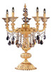 Allegri - 10495-016-FR000 - Five Light Table Lamp - Mendelssohn - Two Tone Gold - 24K
