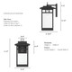 Yancy House One Light Outdoor Wall Mount (46072)