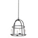Kalco - 506951BI - Four Light Pendant - Wickenburg - Black Iron