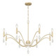 Millennium - 205108-AGSI - Eight Light Chandelier - Aureline - Aged Silver