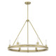 Millennium - 207106-VB - Six Light Chandelier - Rovessa - Vintage Brass