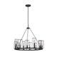 Kalco - 507770BI - 12 Light Chandelier - Allston - Black Iron