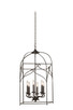 Kalco - 508251HB - Six Light Hanging Lantern - Somers - Heirloom Bronze