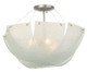 Kalco - 5096SN - Three Light Semi Flush Mount - Cirrus - Satin Nickel