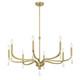 Millennium - 220108-VB - Eight Light Chandelier - Viremont - Vintage Brass