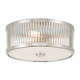 Millennium - 23203-PN - Three Light Flush Mount - Ardezia - Polished Nickel