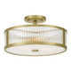 Millennium - 23303-VB - Three Light Semi-Flush Mount - Ardezia - Vintage Brass