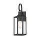 Millennium - 402001-PBK - One Light Lantern - Halston - Powder Coated Black
