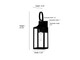 Halston One Light Lantern (402001-PBK)