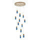 Kalco - 524952WB - LED Chandelier - Kiriko - Winter Brass