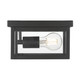 Evanton One Light Flush Mount (4201-PBK)