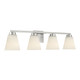 Millennium - 64004WG-BN - Four Light Vanity - Strayhan - Brushed Nickel