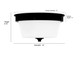 Strayhan Two Light Flush Mount (64102WG-MB)