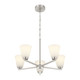 Millennium - 64105WG-BN - Five Light Chandelier - Strayhan - Brushed Nickel