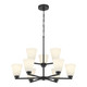 Millennium - 64109WG-MB - Nine Light Chandelier - Strayhan - Matte Black